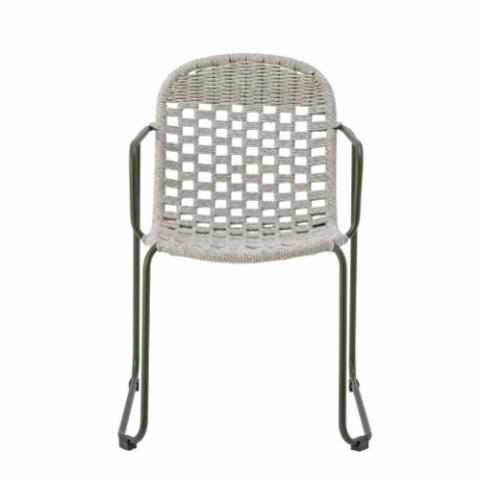 Calana Chaise de salle à manger, Verte, Métal