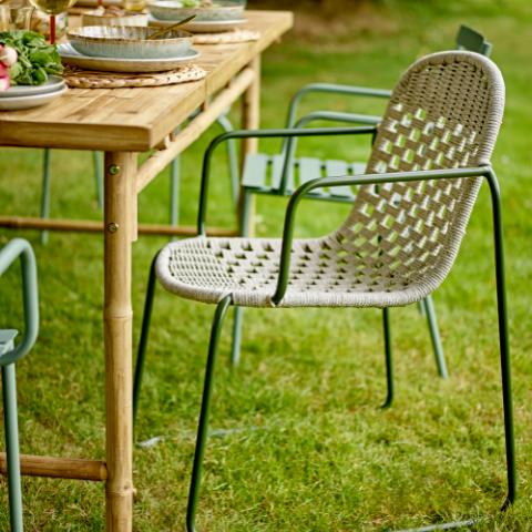 Calana Spisebordsstol, Grøn, Metal