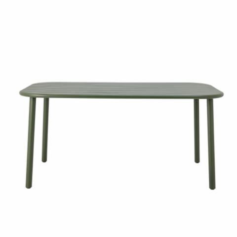 Calana Table de salle à manger, Verte, Métal