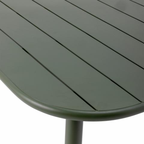 Calana Table de salle à manger, Verte, Métal