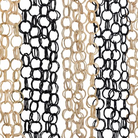 Loopi Rideau, Noir, Bambou