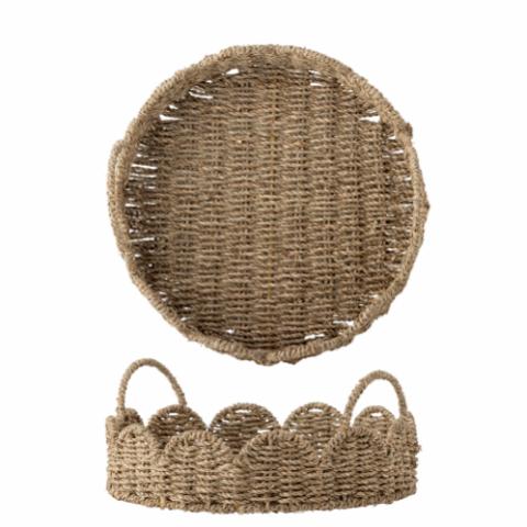 Brea Serving Tray, Nature, Seagrass