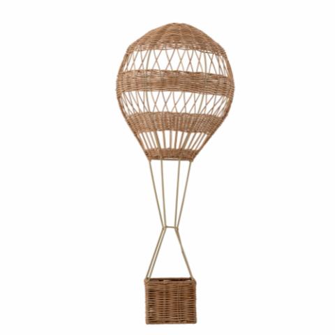 Huggi Wall Basket, Nature, Rattan
