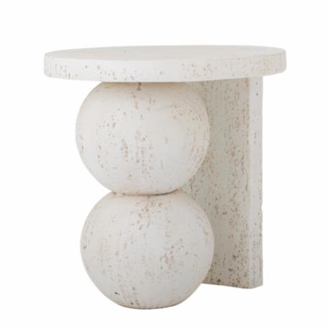 Tally Beistelltisch, Weiß, Harz