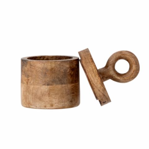 Nonnie Jar w/Lid, Nature, FSC®100%, Mango