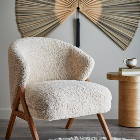 Camino Chaise longue, Nature, FSC®100%, Bois d'hévéa