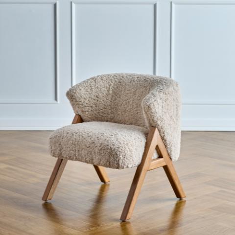 Camino Lounge Chair, Nature, FSC®100%, Rubberwood