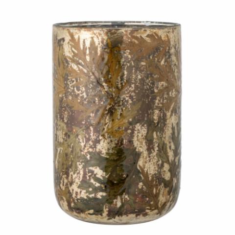Kamissa Vase, Gold, Glas