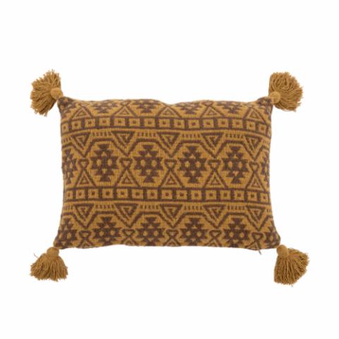 Lyla Cushion, Brown, Recycled Cotton