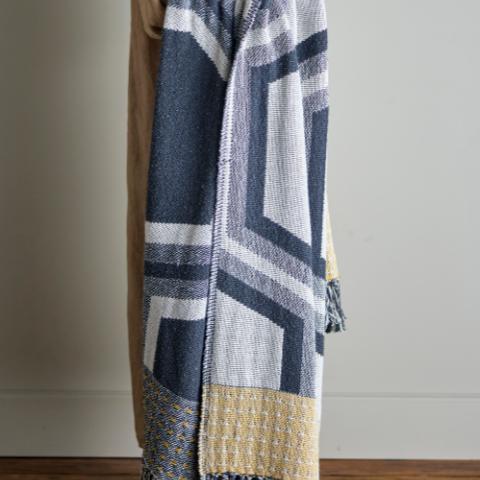 Annli Plaid, Grå, Genanvendt Bomuld