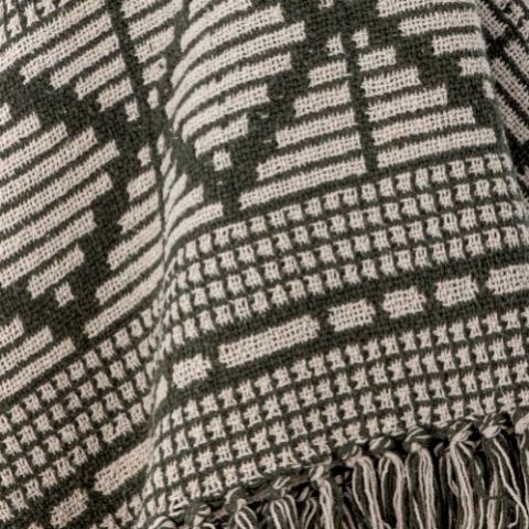 Gutte Decke, Grün, Recycelte Baumwolle