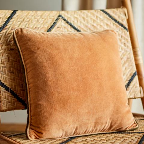 Aurial Coussin, Marron, Coton