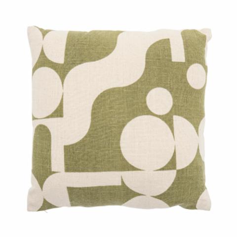 Annor Cushion, Green, Recycled Cotton