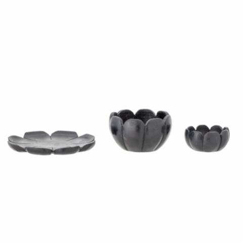 Reiko Votive, Black, Marble