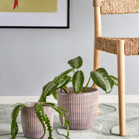 Kenzie Pot de fleurs, Rose, Métal