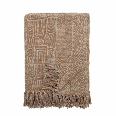 Bresso Throw, Brown, Recycled Cotton
