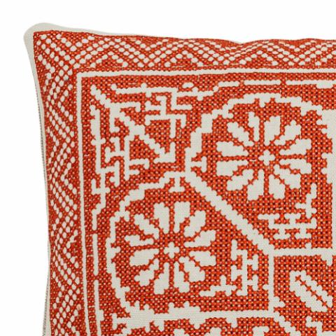 Madita Cushion, Red, Cotton