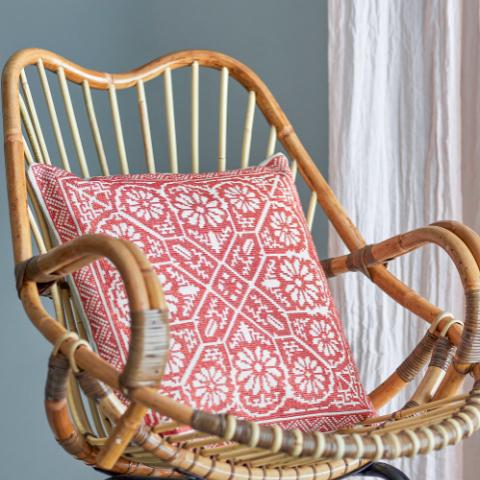 Madita Cushion, Red, Cotton