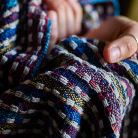 Lazzario Throw, Multi, Recycled Cotton