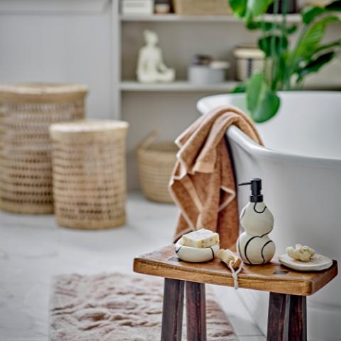 Sestu Tapis de bain, Marron, Coton