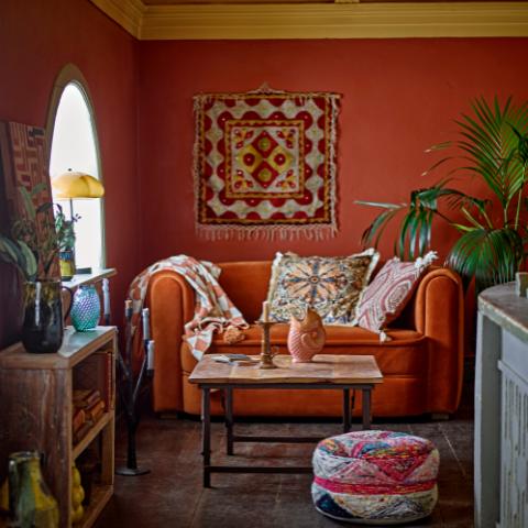 Mughal Wall Decor, Red, Cotton