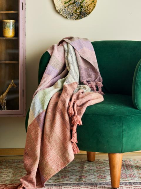 Desire Throw, Rose, Recycled Cotton