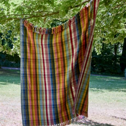 Elmy Decke, Bunt, Recycelte Baumwolle