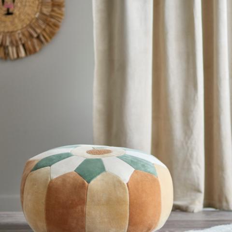 Agnes Pouf, Brown, Cotton