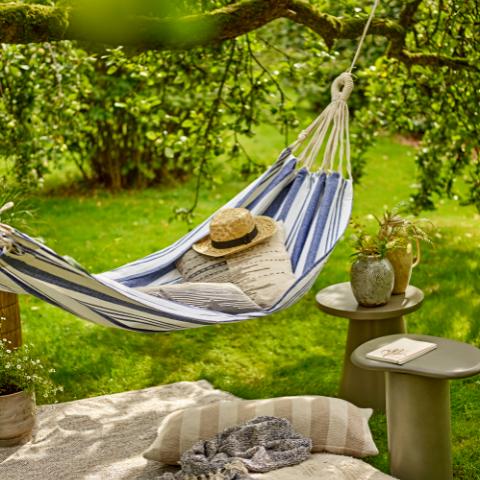 Remo Hammock, Blue, Cotton