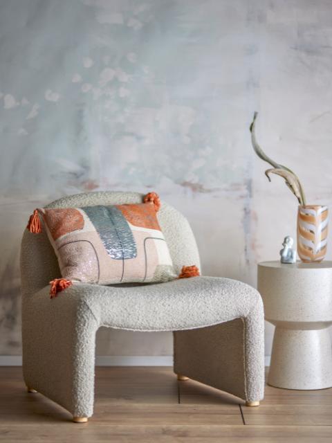 Lanzo Coussin, Multicolore, Coton