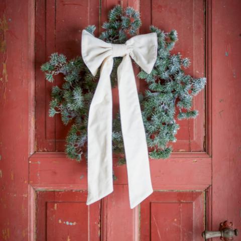 Ruby Nœud Décoratif, Blanc, Coton