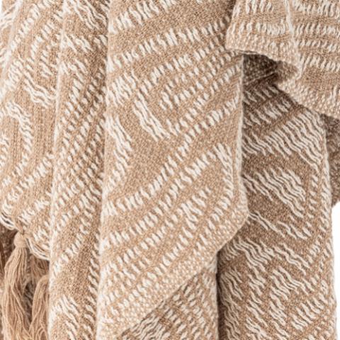 Okapi Throw, Brown, Recycled Cotton