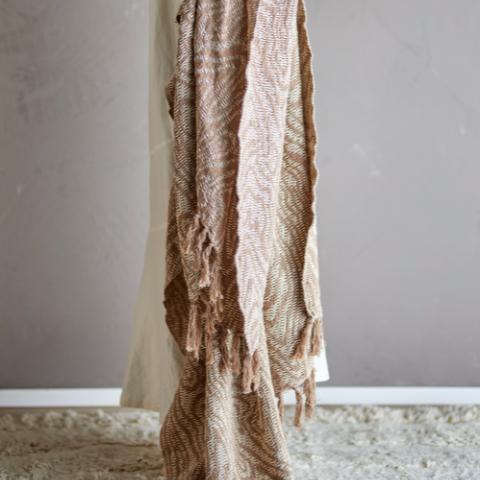 Okapi Plaid, Marron, Coton recyclé