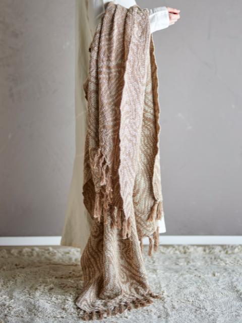 Okapi Throw, Brown, Recycled Cotton