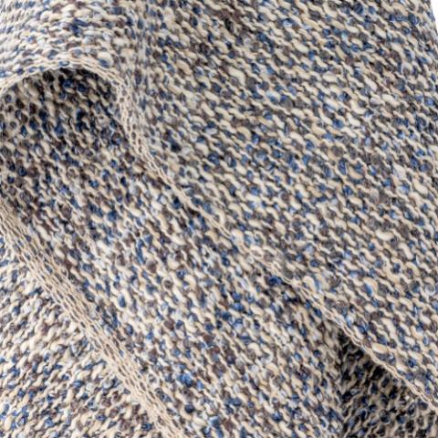 Ocean Plaid, Blå, Polyester