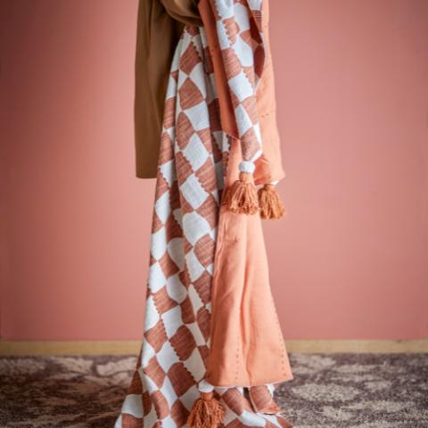 Chola Plaid, Marron, Coton OEKO-TEX®