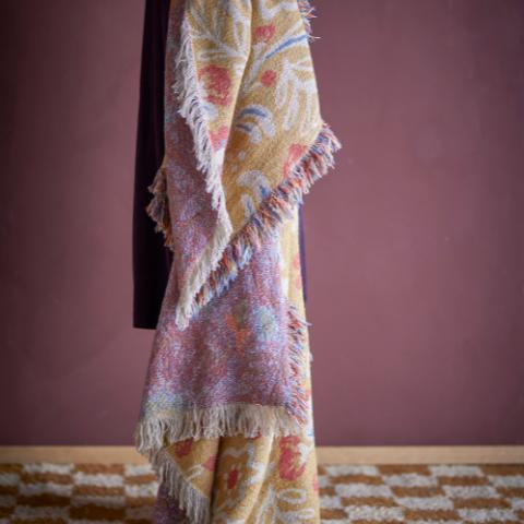 Reims Plaid, Multicolore, Coton recyclé