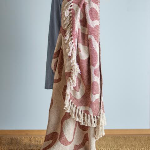 Salobre Plaid, Marron, Coton recyclé