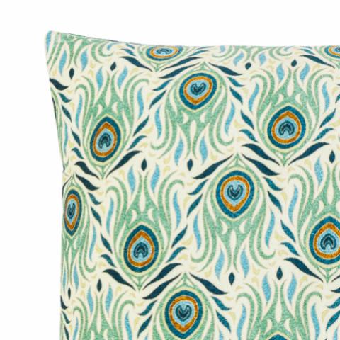 Adia Cushion, Green, Viscose