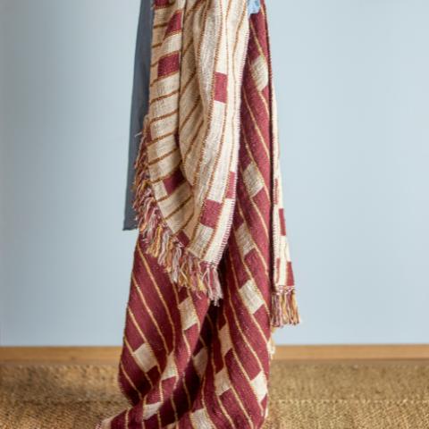 Cang Plaid, Rouge, Coton