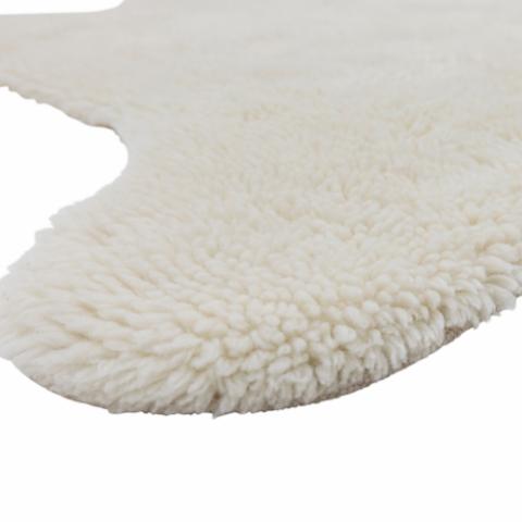 Bear Rug, White, Wool