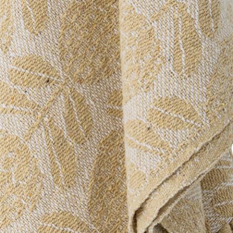 Pratello Plaid, Jaune, Coton recyclé