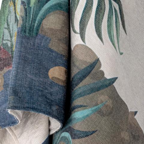 Peacock Plaid, Verte, Polyester