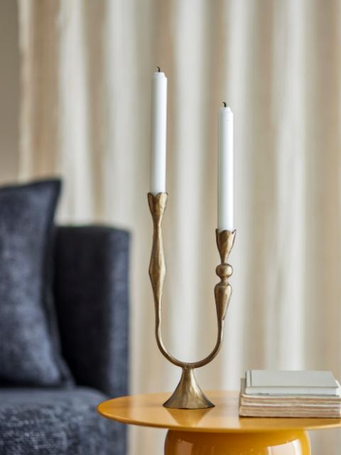 Vesc Candle Holder, Brass, Metal