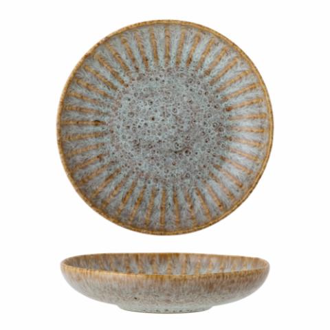Fleur Pasta Plate, Nature, Stoneware