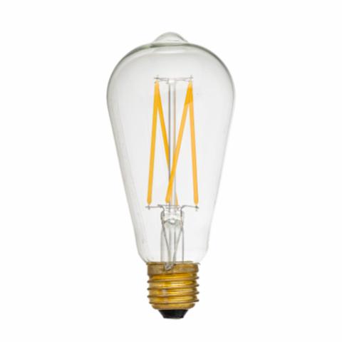 Edison LED-Glühbirne, Klar, Glas