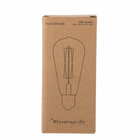 Edison LED Bulb, Clear, Glass