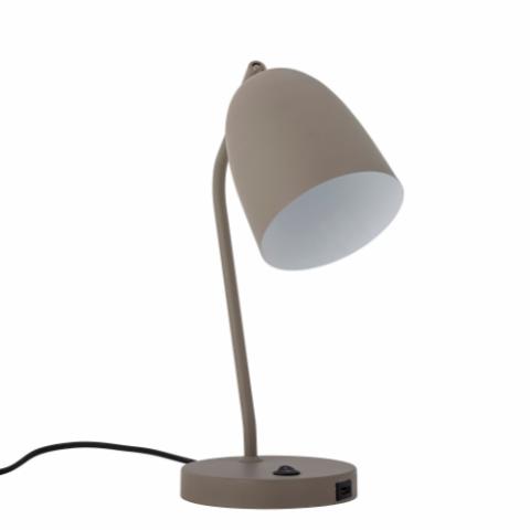 Lemar Lampe de table, Gris, Métal