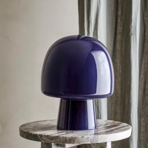 Paddy Table lamp, Blue, Glass