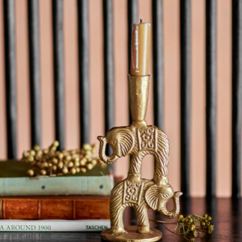 Jazz Candle Holder, Brass, Aluminum